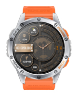 Reloj Inteligente K67 para Natación con Linterna, GPS, Resistente al Agua, Correa de Silicona, Brújula Barométrica, Altímetro, Respuesta de Voz por IA, Llamadas, Calendario