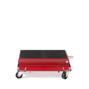 Gato elevador de tijera para motocicleta, ruedas de carrito, perfil bajo, Manual, polipasto de suelo plano, mesa delantera y trasera, rueda central, soporte de motor - Product Image 4