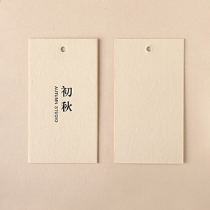 Tùy chỉnh môi trường màu be giấy nghệ thuật treo thẻ giày phù hợp với tùy chỉnh in hình chữ nhật giấy hangtags thẻ may - Product Image 4