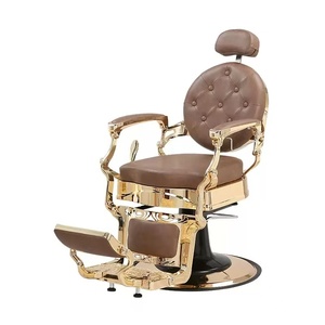 Sillón de Barbería Clásico Vintage, Mueble de Salón Moderno con Cuero Sintético y Base Cromada para Spa y Salón de Belleza - Product Image 5