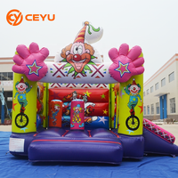 Château gonflable commercial Ceyu pour extérieur, mariage, jardin, avec trampoline, château sauteur, et toboggan, pour tout-petits, aux couleurs pastel