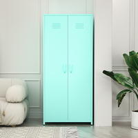 Commode à 2 portes moderne en acier, meuble de chambre à coucher, almirra, armoire en métal, mobilier de maison, garde-robe moderne, nouveauté