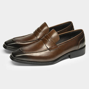 Mocassins de luxe pour hommes en cuir véritable à bout carré, rehaussants, pour mariage, sur mesure - Product Image 6