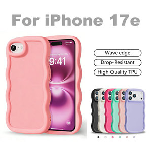 Fundas Onduladas para Teléfono Móvil para iPhone 17 E 16 15 Pro Max 14 Plus 13 12 11 XR XS, Funda Antideslizante de TPU Suave al Tacto, Carcasa Mate para Celular - Product Image 1