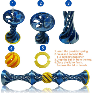 Nouveau jouet anti-stress en forme de cône imprimé en 3D, modèle Impossible Cone avec boule, sculpture pyramidale à traverser, jouet classique à 3 étages - Product Image 3