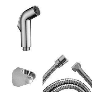 Banyo el bide Douche Shattaf + tutucu braketi + sprey hortumu 3 parçalı püskürtme seti