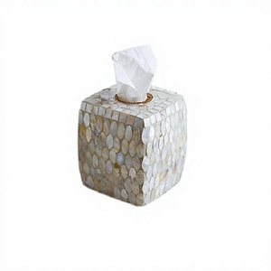 Marvelous Design Tissue Box Wooden And MOP Napkin Box Premium Quality Customized Size Tissue Box At Lowest Pricing - Product Image 1