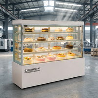 Refroidisseur de vitrine d'affichage de gâteau de refroidissement haute efficacité de conception verticale de luxe à base de