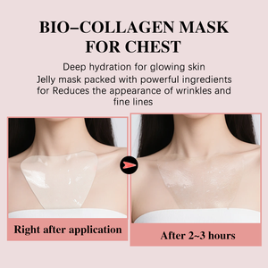 R OEM/ODM Bio-Colágeno Mascarilla para la noche Colágeno en el <span class=keywords><strong>pecho</strong></span> Mascarilla <span class=keywords><strong>de</strong></span> gelatina Reafirmante Antiarrugas Hidratación profunda Mascarilla coreana para el cuidado <span class=keywords><strong>de</strong></span> la piel - Product Image 5