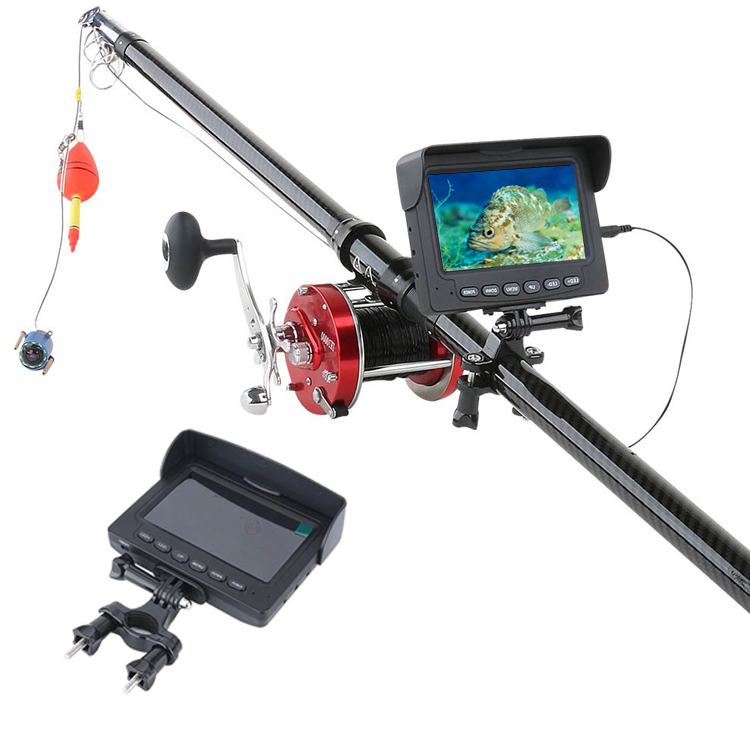 Глубже рыбки визуальный в грязной воды интегрированный Fish Finder камера с 10 ЖК-монитор