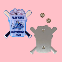 Nouvelle Broche en Métal Coulé à Vendre Rapidement, Badge Personnalisé avec Lettres, Broche en Alliage Plaqué Or, Forme Cœur, Émail Dur Scintillant Rotatif