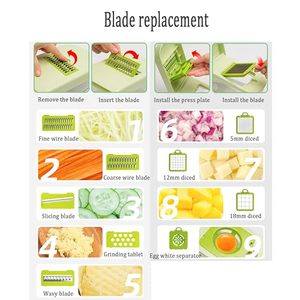 Cortador <span class=keywords><strong>de</strong></span> Verduras 17 en 1, Mandolina Profesional, Utensilios <span class=keywords><strong>de</strong></span> Cocina, Cortador <span class=keywords><strong>de</strong></span> Frutas, Rallador <span class=keywords><strong>de</strong></span> Cebolla y Ajo, Rebanador <span class=keywords><strong>de</strong></span> Verduras - Product Image 5