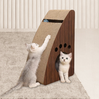 Árbol para Gatos Grande, Duradero y Sostenible, de Madera y Felpa, con Catnip, Juguete de Cartón Corrugado para Gatos y Perros