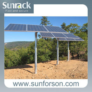 Pole Mounted Solar Mounting <strong>Brackets</strong> Single <strong>Post</strong> Solar Steel Mounting Systems - Product Image 6