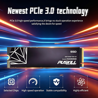 قرص صلب داخلي PUSKILL Black Diamond M.2 NVMe PCIe 3.0 SSD بسعة 1 تيرابايت لأجهزة الكمبيوتر المكتبية وألعاب الكمبيوتر