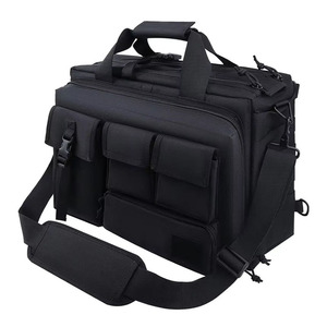 Sac à main pour <span class=keywords><strong>homme</strong></span> de grande capacité, imperméable, multi-poches, avec poignée et bandoulière amovible - Product Image 1