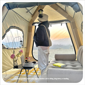 Vente en gros d'usine, gonflage rapide, pas besoin de monter, tentes de <span class=keywords><strong>camping</strong></span> d'extérieur, tentes gonflables intégrées de haute qualité pour les familles - Product Image 5
