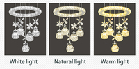 Luminaire suspendu LED personnalisé de style arabe pour chambre à coucher, salon, fleurs, cristal, salle à manger, lustre LED, chambre à coucher