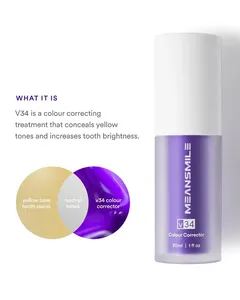 Improve Breath Freshening OEM Super V34 Colour Corrector Serum Purple Teeth Whitening