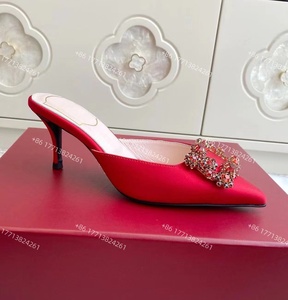 2025 nuevo diseño de lujo de tacón alto zapatilla <span class=keywords><strong>para</strong></span> <span class=keywords><strong>mujeres</strong></span> jóvenes mejor calidad diapositiva boda moda fiesta verano señoras <span class=keywords><strong>sandalias</strong></span> - Product Image 5