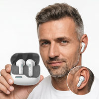 Nouveaux écouteurs sans fil TWS à commande par application, avec 4 micros ENC ANC, étanchéité IPX5, son Hi-Fi, LED intégrés, batterie 650 mAh