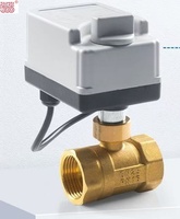 Válvula de bola manual de latón de 2 vías compatible con OEM, para alta temperatura, con garantía de 3 años y anulación manual de emergencia para sistemas de agua solar