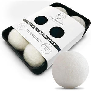 Produits les plus vendus 2026 Bonnes ventes aux États-Unis Boules <span class=keywords><strong>de</strong></span> séchage <span class=keywords><strong>en</strong></span> <span class=keywords><strong>laine</strong></span> mérinos biologique naturelle faites à la main 8,5 cm 6 pièces Vente flash sur TV - Product Image 3