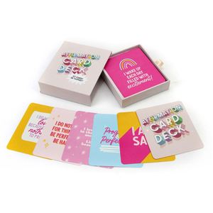 Custom Logo Motivational Mantra Manifestation Self Care Affirmation <b>Cards</b> Printing - Product Image 2