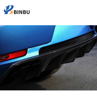 Pour Porsche Macan fibre de carbone pare-chocs arrière diffuseur plaque de protection lèvre postérieure mise à niveau apparence décoration kit carrosserie