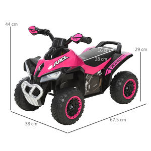 Mini Quad HOMCOM para Niños de 18-36 Meses de Empuje Manual con Música Integrada y Manillar Ancho, Moto Infantil en PP - Product Image 3