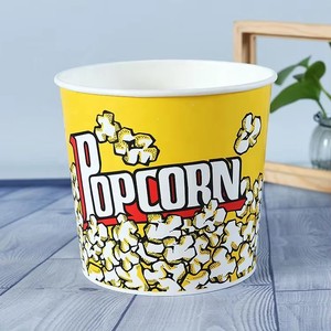 Contenedores Desechables para Palomitas de Maíz, Resistentes a la Grasa, de Papel, de 85 Onzas, para Cines, Parques de Diversiones y Circo - Product Image 3