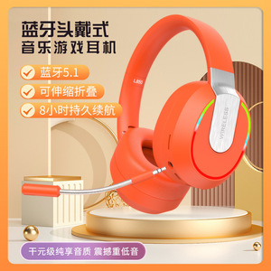 L850 <b>Wireless</b> Bluetooth Headphones Over Ear With <b>Mic</b> Type C Charging Sports Gaming Headset - Product Image 5