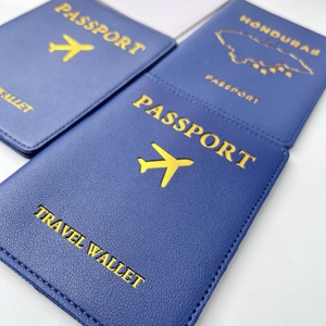 Porta Pasaportes y Tarjetas de Cuero PU con Logotipo Personalizado al por Mayor para Hombres y Mujeres, para Viajes y Negocios - Product Image 1