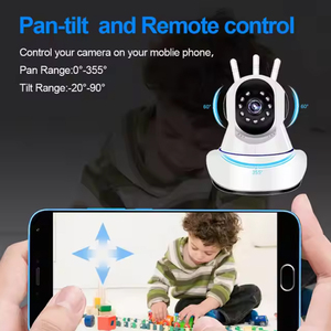 Bán hàng nóng Nhà Hệ thống an ninh hai chiều âm thanh không dây tự động theo dõi 3 Antenna PTZ 3MP mạng Máy ảnh CMOS cảm biến H.264 video - Product Image 3