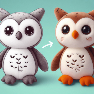 Brinquedo De Pelúcia Personalizado Da Foto Bonito Olhos Grandes Brinquedos De Pelúcia Brinquedo De Pelúcia Coruja - Product Image 5