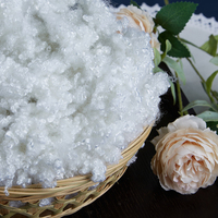 High Resilience Polyester Fiber 15D 64mm Hollow Conjugated Siliconized Polyester Staple Fiber for Pillow Quilt Cushion Filling