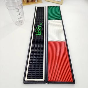 Custom Logo Silicone PVC <b>Bar</b> Mat Rubber Spill Pad Pub <b>Runner</b> Beer Rail Mat Drip Tray Non Slip Counter Mat Bartender Mat - Product Image 2