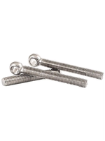 Boulon à œil entièrement fileté en acier inoxydable DIN 444 304 316, boulon de levage robuste métrique pour la rigging industriel