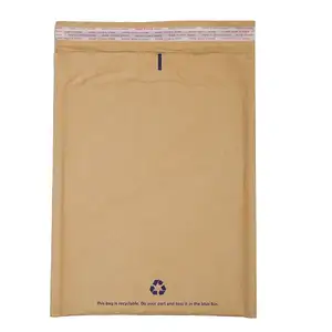 Promotional High quality long duration time Pure wood pulp kraft paper mailing bags Brown paper envelope bag