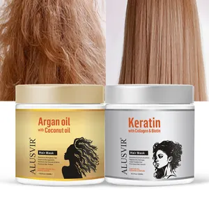 Private Label Salon Argan Oil Collagen Organic Hair Treatment Nourishing Smoothing Keratin System Oil Magic Hair Mask