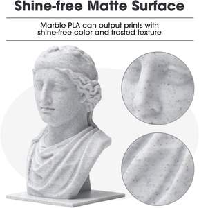 Pour <span class=keywords><strong>ESUN</strong></span> Marbre PLA Filament D'imprimante 3D 1.75mm 1KG Bobine Extrudé Marbre Couleur Filament D'impression 3D pour Imprimantes 3D - Product Image 4