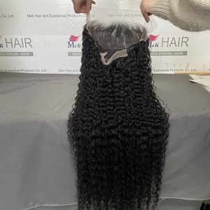 Perruque transparente à dentelle complète, perruque frontale HD à dentelle, perruque ondulée en cheveux humains, 30 pouces, 13x4, perruque frontale à ondulations profondes Jerry Curly - Product Image 4