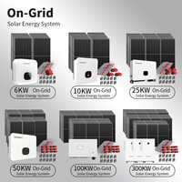 Sistem Panel Surya Longi Lengkap, Sistem Tenaga Surya Off Grid 10kw, Baterai Lithium Growatt 5kw, Sistem Tenaga Surya