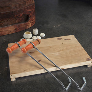 Crochets et extracteurs de bottes pratiques avec poignées en <span class=keywords><strong>bois</strong></span> 2 crochets en métal pour faciliter le retrait des chaussures - Product Image 1