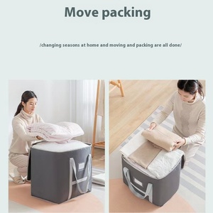 Oxford tissu grand sac de couette de stockage épaissi bagages déménagement emballage cartable pour saisonnier couette vêtements pour salon - Product Image 2