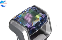 Poignée de levier de vitesses en cristal de conception nouvelle avec éclairage ambiant couleur tactile LED pour CHERRY JETOUR T2 2024