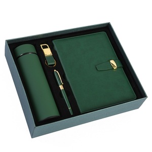 IStapromo Gifts Business Gift <b>Set</b>: <b>Notebook</b>, Keychain, Thermos Cup, Pen for Employees, Company Annual Meeting - Product Image 1