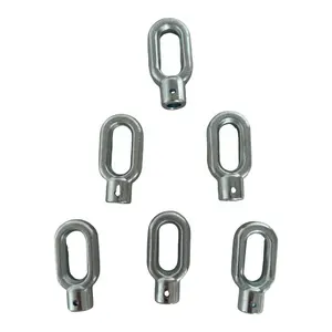 Best Selling Sliver Hot Dip-galvanized ZH-7 Type Link Fitting for Pole Line Eye Chain Links