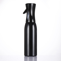 Botella de Spray Continuo de Alta Presión para Barbería, 200 ml, a Prueba de Fugas, con Gatillo Negro, Forma de Cilindro, PP/PET