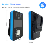 Lector de NFC y Escáner de Códigos QR para Autobús con Android 10, IP65, 4G LTE, Distancia de Lectura de 5-6m y Altavoz con Alerta Sonora